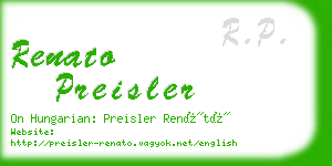 renato preisler business card